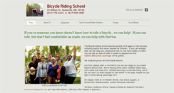 Desktop Screenshot of bicycleridingschool.org
